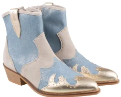 DWRS Lyon Studs Denim Westernboots
