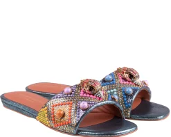 Kurt Geiger London Kensington flat jewel Slippers