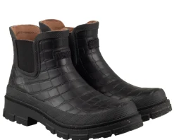 Woden Liv Croco enkellaarzen