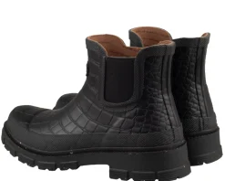 Woden Liv Croco enkellaarzen